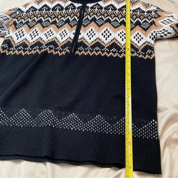 LOFT Fair Isle Half Zip Tunic Sweater - Picture 10 of 10